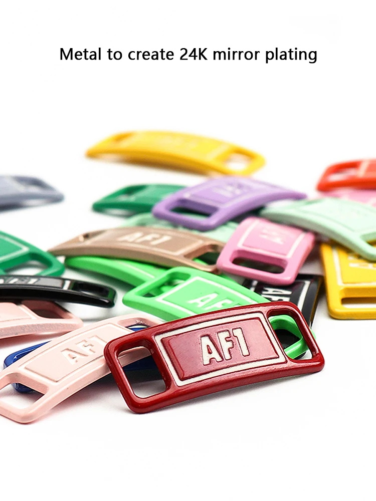 Luminous Shoelaces Buckle AF1 Footwear Decoration Sneaker Decorations Glowing Metal Lock for Shoelace DIY Lace Shoe Accessories