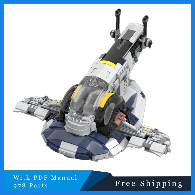 978-onderdelen Star Battle-serie MOC Ruimteschepen van beroemde mensen Modulair bouwsteenmodel Kid Assembly Display Toy Verjaardagscadeaus