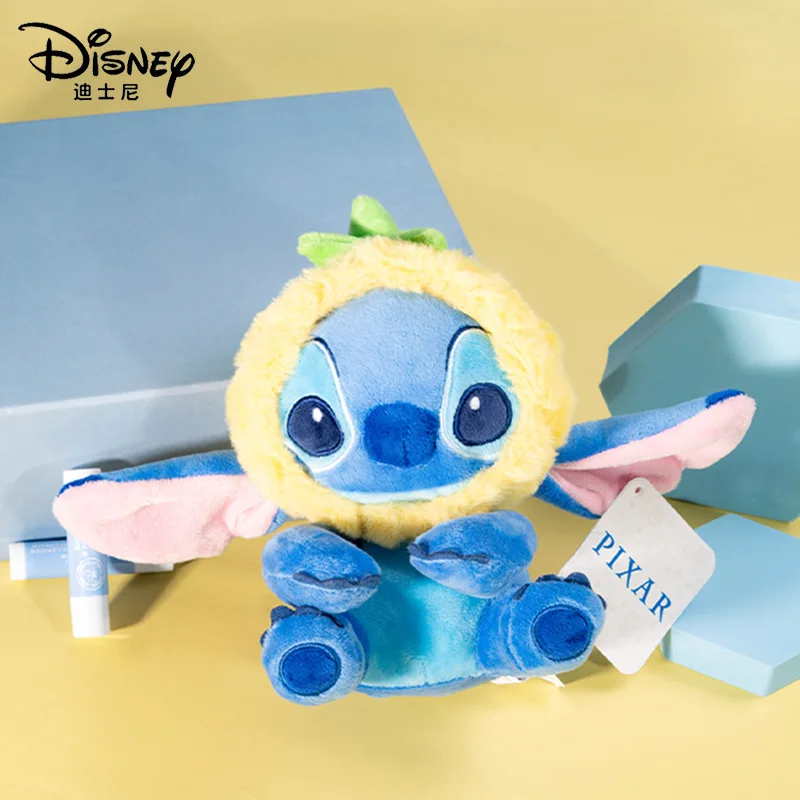 

22/30cm Disney Genuine Lilo and Stitch Pineapple Plush Toys Cute Anime Stich Doll Stuffed Plushie Pillow Gift for Kids Kawaii