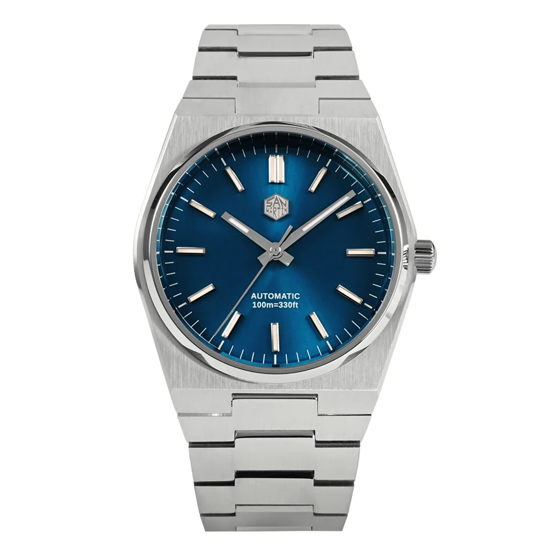 San Martin klassische Herrenuhr 40 mm Miyota 9015 Luxuskleid automatische mechanische Armbanduhr Schnellverschluss-Armband SN0023 Reloj 7