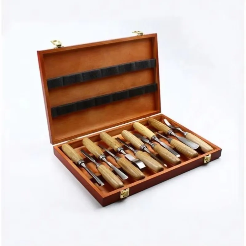 

12pcs Woodworking Tools Chisel Set Wood Chisel Tool Set Turning Tools Lathe Carving Hand Chisel With Storage Case