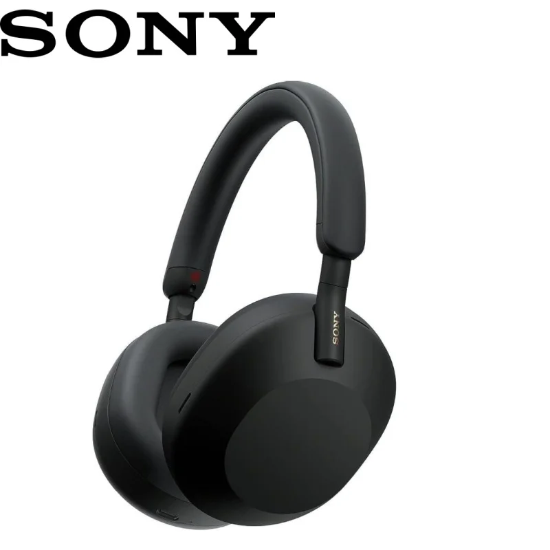 سماعات سوني WH-1000XM5 المتقدمة المانعة للضوضاء، محسن NC التلقائي، عمر البطارية لمدة 30 ساعة، التحكم الصوتي Alexa، أسود #1