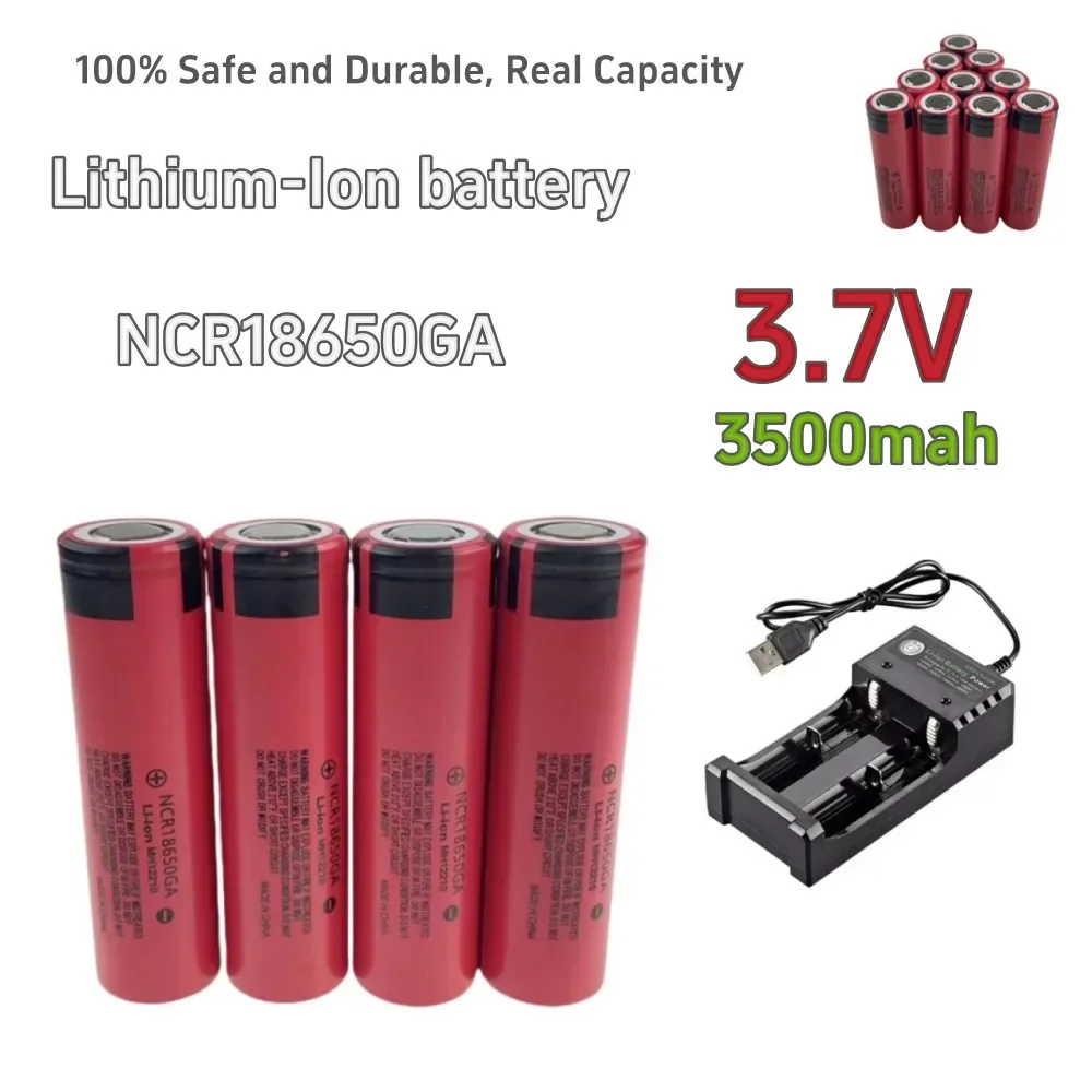 Batería de litio para varios productos electrónicos, pila de alta corriente 2024, capacidad NCR18650GA 100%/2000 mAh 3500 V, 3,7