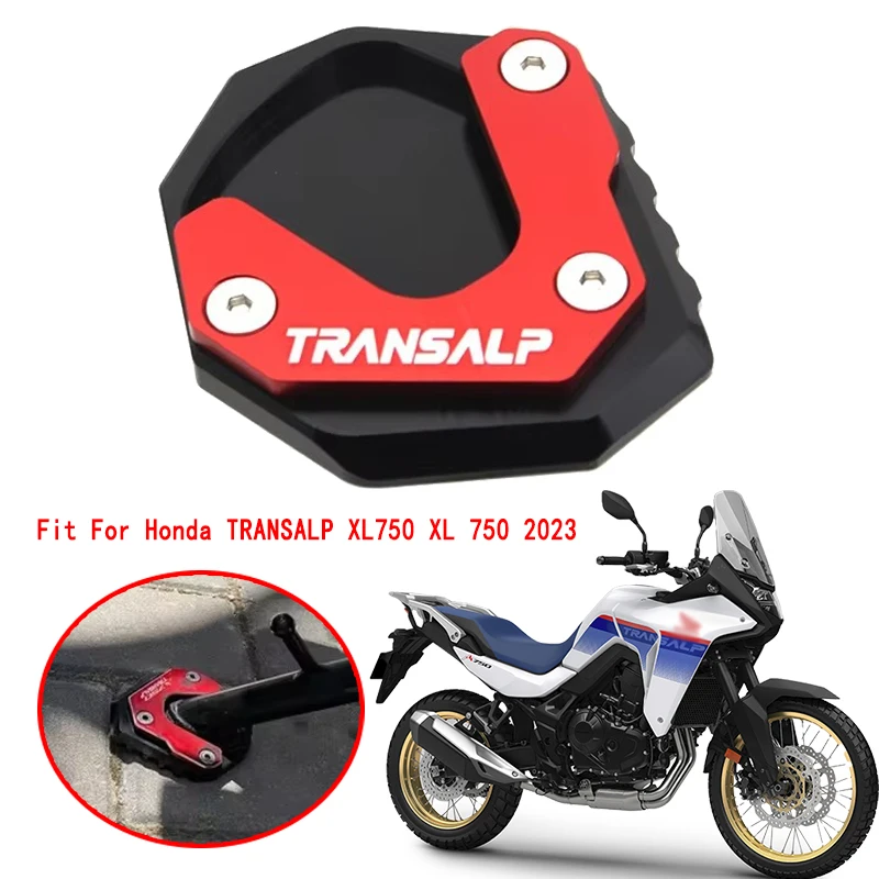 

Side Kickstand Enlarge Plate Pad Fit For Honda Transalp750 XL 750 Transalp 750XL 2023 Foot Side Stand Extension Support Plate