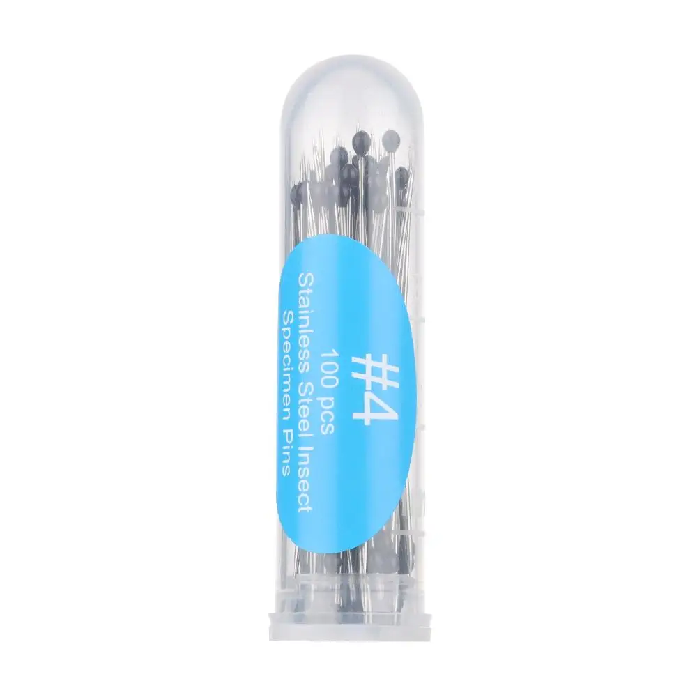

100Pcs Good Flexibility Lab Accessories Entomology Pin Needle Insect Dissections Supplies Specimen Pins