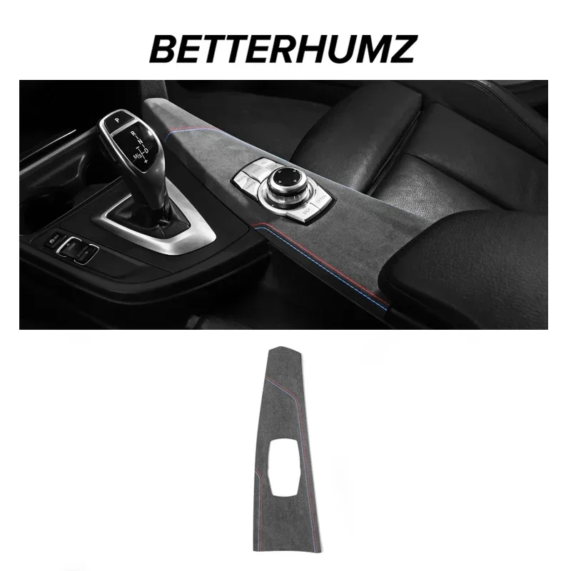 Car Multimedia Knob Panel Center Console For BMW F30 F32 F34 Made of Alcantara Trim Cover Performance Sticker Interior Accessory