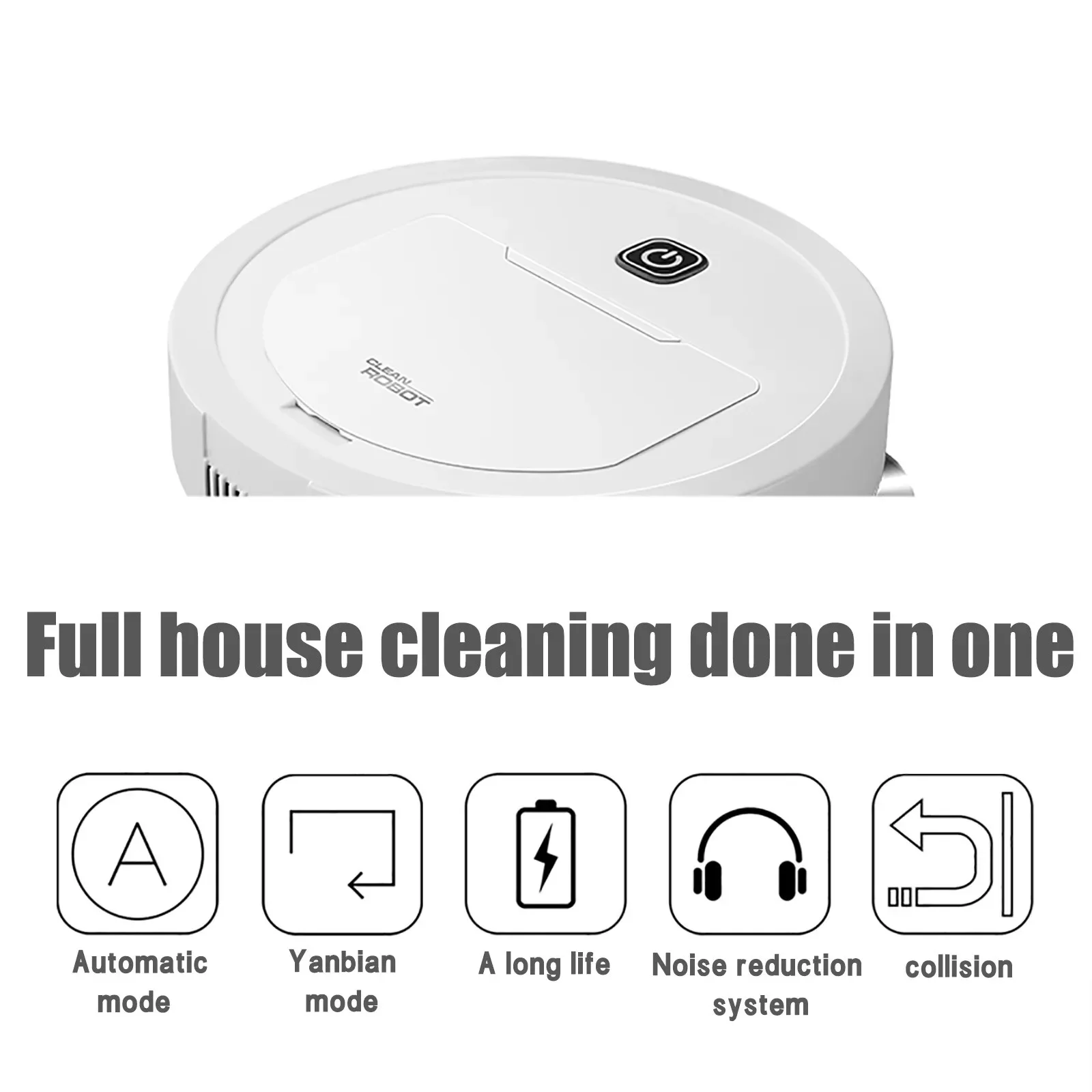 3-in-1 Smart Sweeping Robot Vacuum Cleaner with Rechargeable Mops - Multifunctional Home Cleaning Machine