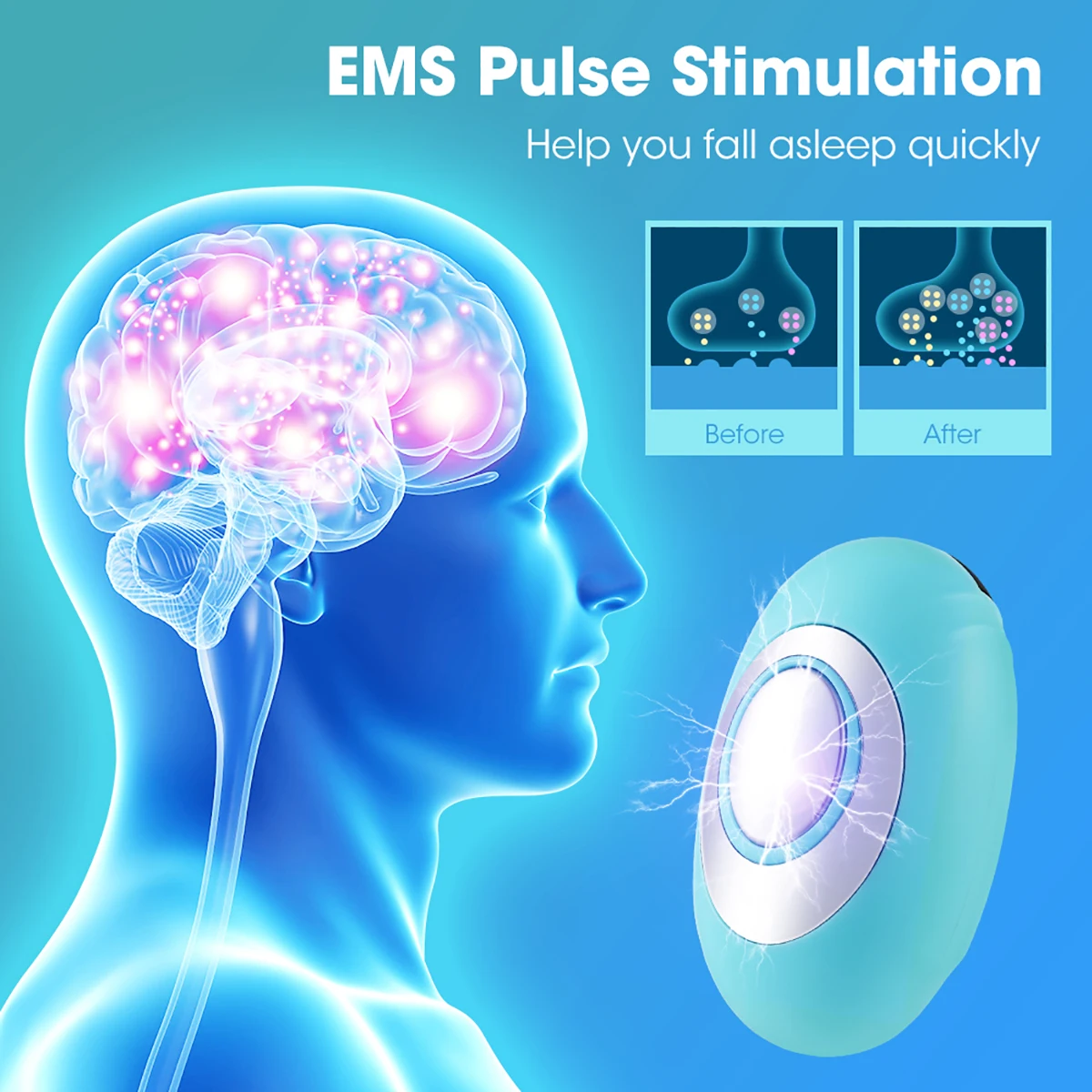 Inteligentny Instrument do snu uśmierzenie lęku nerwy snu Neuro-senne bezsenność urządzenie łagodzi zdrową stymulację pulsu podczas snu ręcznego