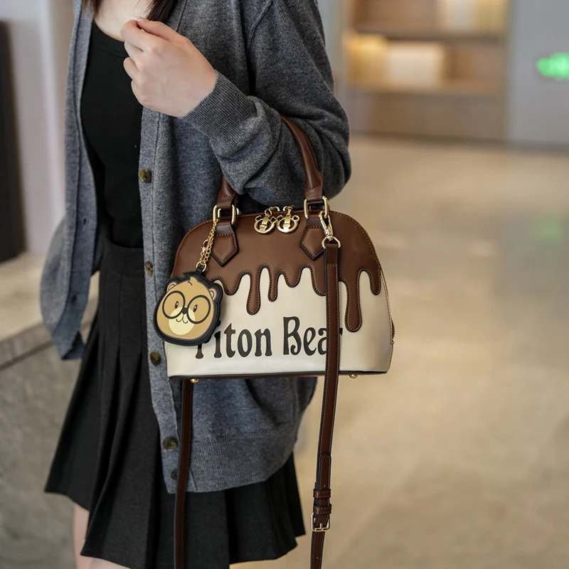 Beibaobao 2024 new shoulder bag fashionable women\'s crossbody bag large capacity casual cartoon animal handbag Bolso de Mujer