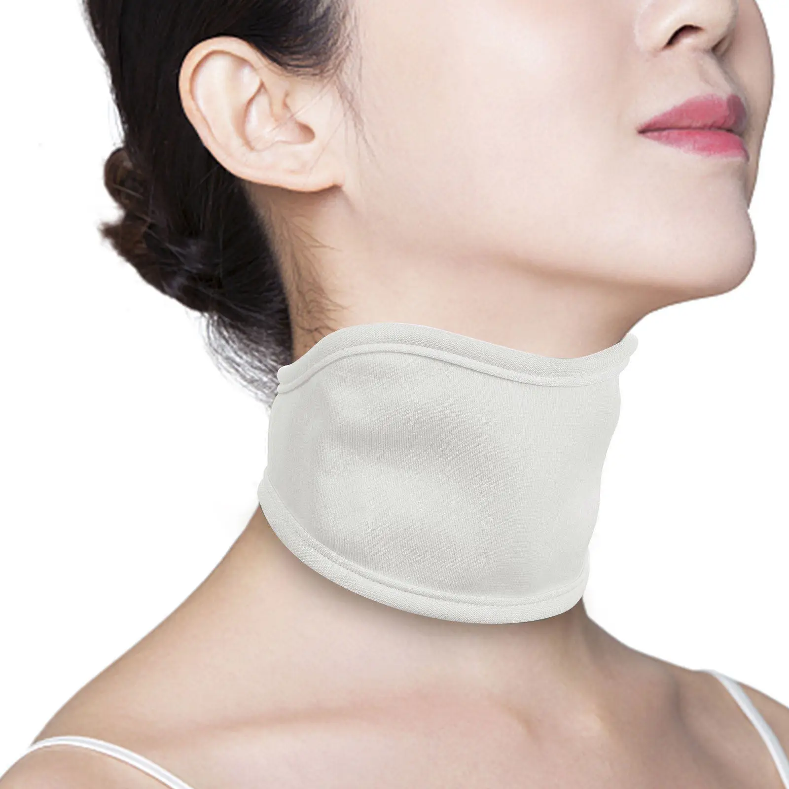 Castor Oil Pack Wrap for Neck Reusable Essential Oil Neck Pack Compress Ergonomic Design Snug Fit Soft Fabric for