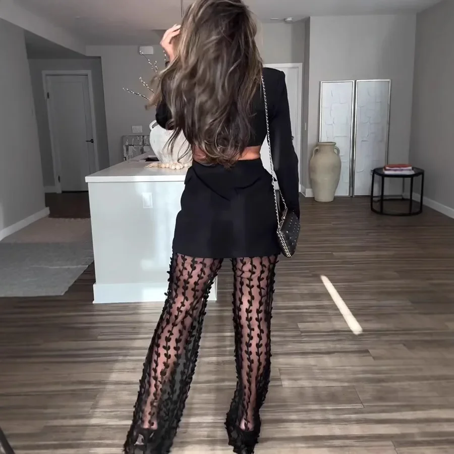 Nieuwe dames herfst winter sexy casual taille bloot dames blazer elegante dames mode INS losse feestpak vrouwelijk