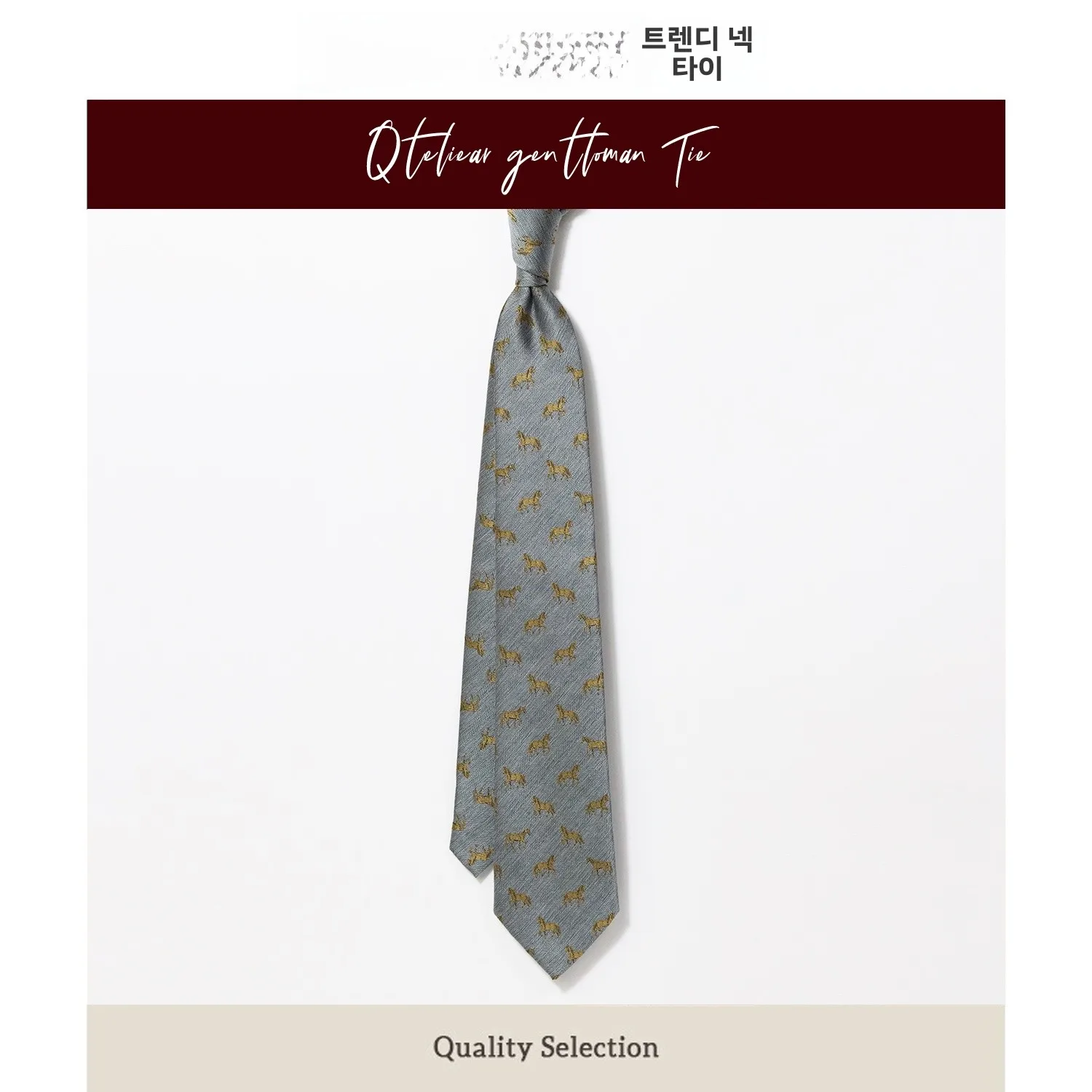 ビジネスネクタイ-ドラゴンスピリット刺繍入り-ライトグレー-メンズネクタイ-手作り-ファッションアクセサリー-メンズビジネスフォーマルウェア用