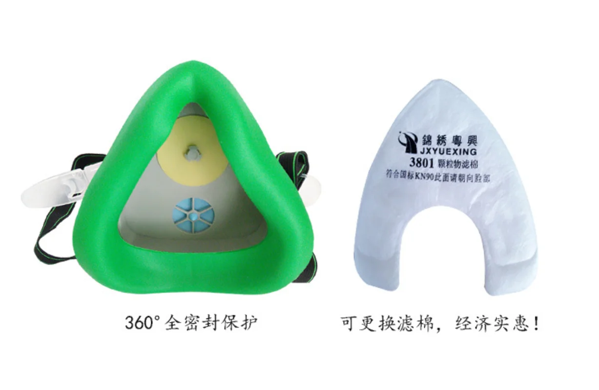 Professional Dust Mask Dust Proof Respirator Rubber Work Safety Mask For Builder Carpenter Daily Haze Protection