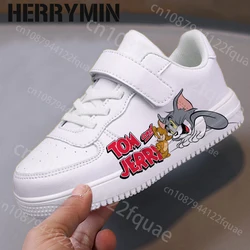 Tom Jerry zapatos niños zapatillas de deporte de dibujos animados chica estudiante suave zapato Casual moda niños deportes estudiante zapatos para correr regalo de Navidad