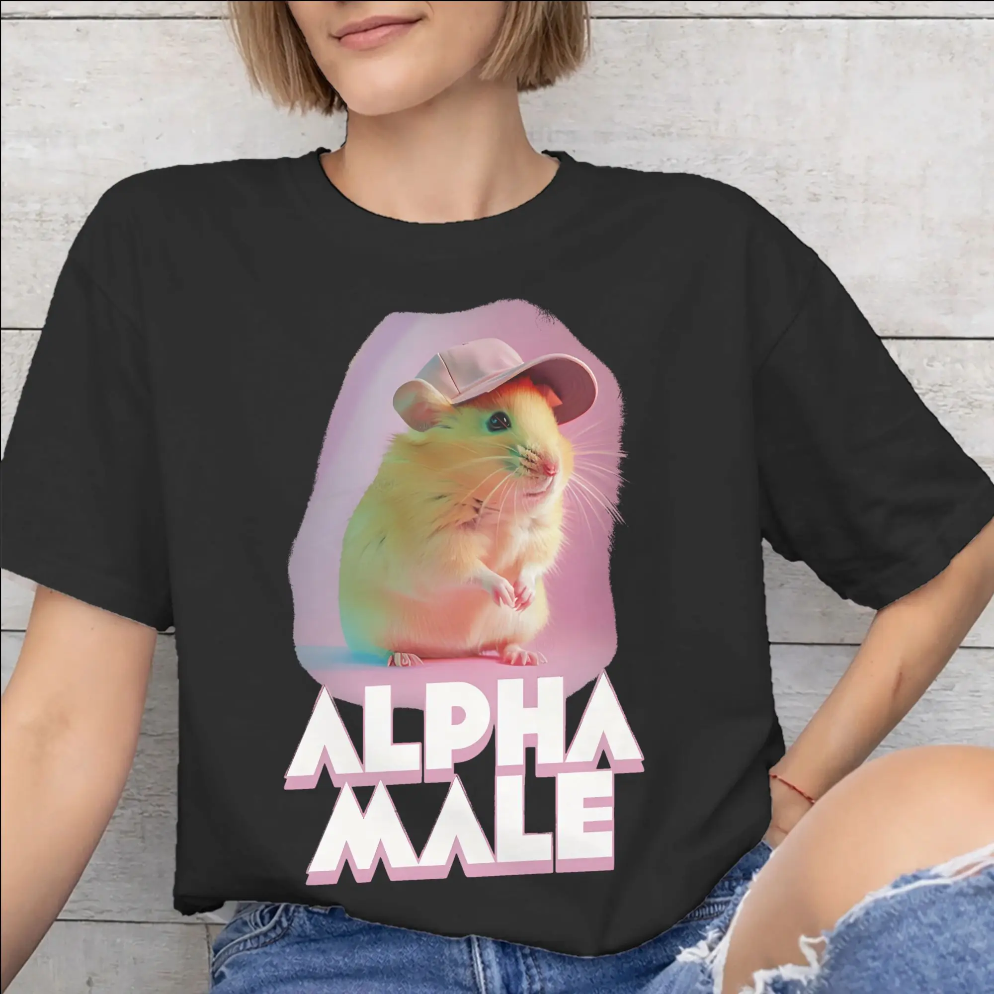 Alpha Male Cat Kitten Funny  Tee Shirt for Men Women New Arrival T Shirts  Cotton Clothes