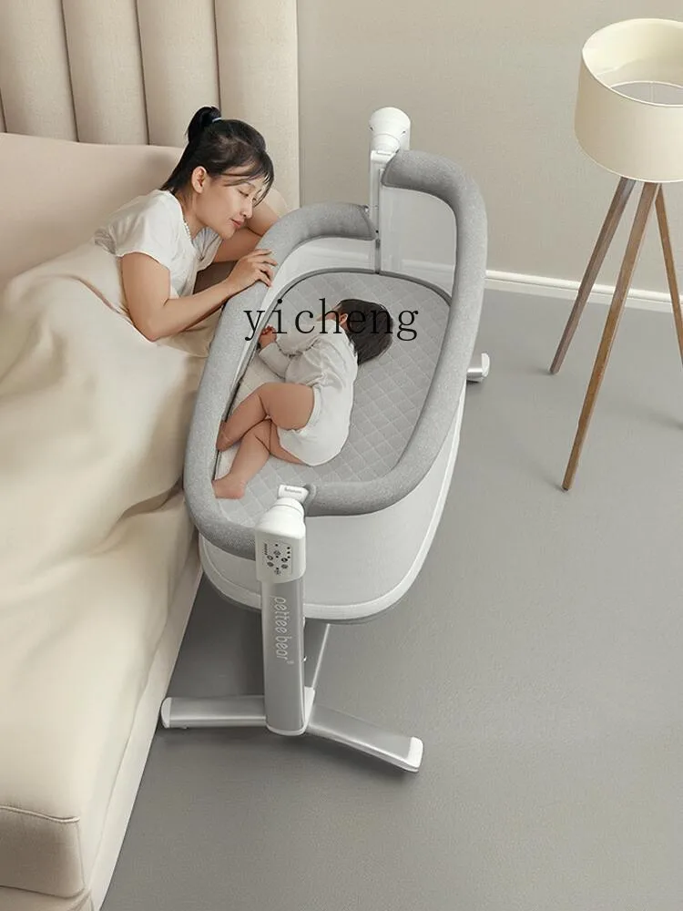 Tqh lettino neonato lettino multifunzionale elettrico portatile pieghevole Mobile culla letto