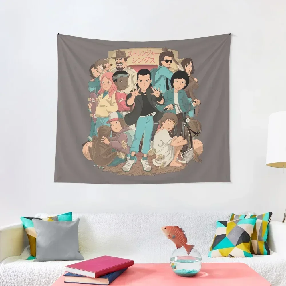 

Stranger Anime 2 Tapestry Aesthetic Room Decoration Bedroom Decor Cute Decor Tapestry