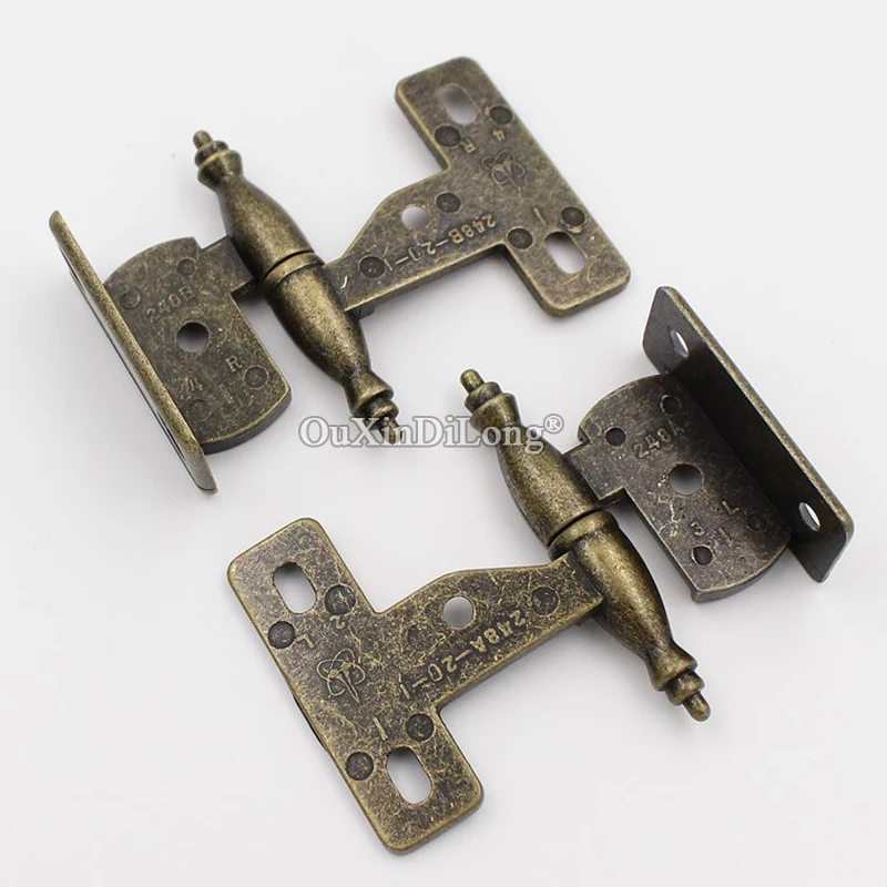 

Classic European 4Pairs 2.5'' Metal Antique Furniture Hinges Cupboard Wardrobe Bookcase Cabinet Hinges Detachable Screen Hinges