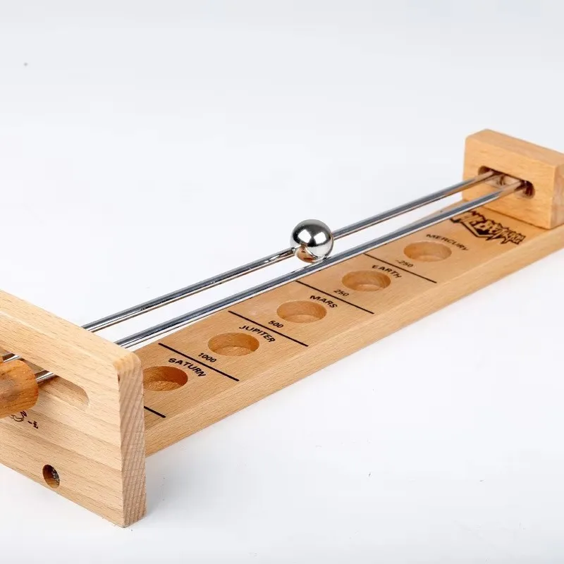 

Wooden tabletop balance game to shoot the moon