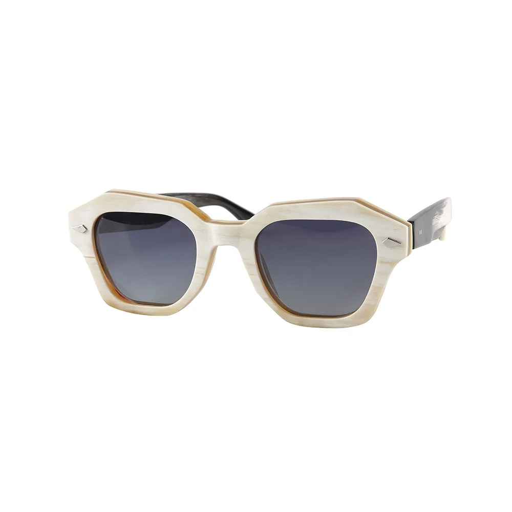 Eyeglasses Square Unique Vintage Man Sunglasses Women Handmade White Horn Prescription Classic Reading Glasses Frame