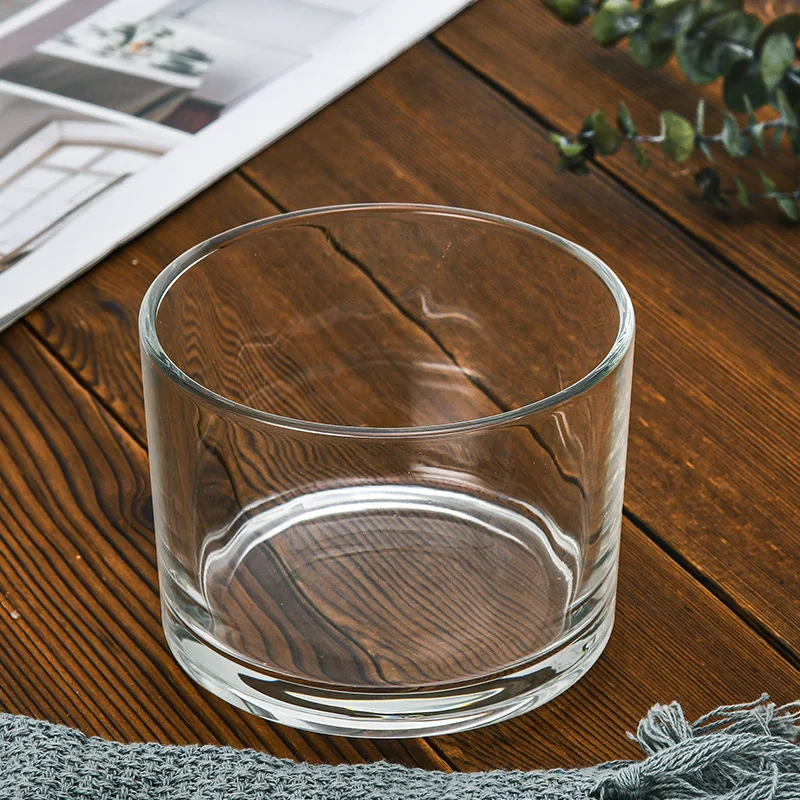 Candle Container Transparent Aromatherapy Candle Cup Glass Cup Windproof Household Aromatherapy Cup Candlestick