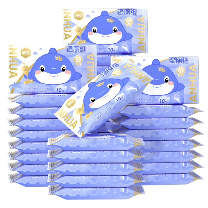 Wet Toilet Paper Portable Pack 10 Pieces Disposable Wet Tissue Wiping Butt Cleaning Toilet Paper Wet Wipe Paper view 5
