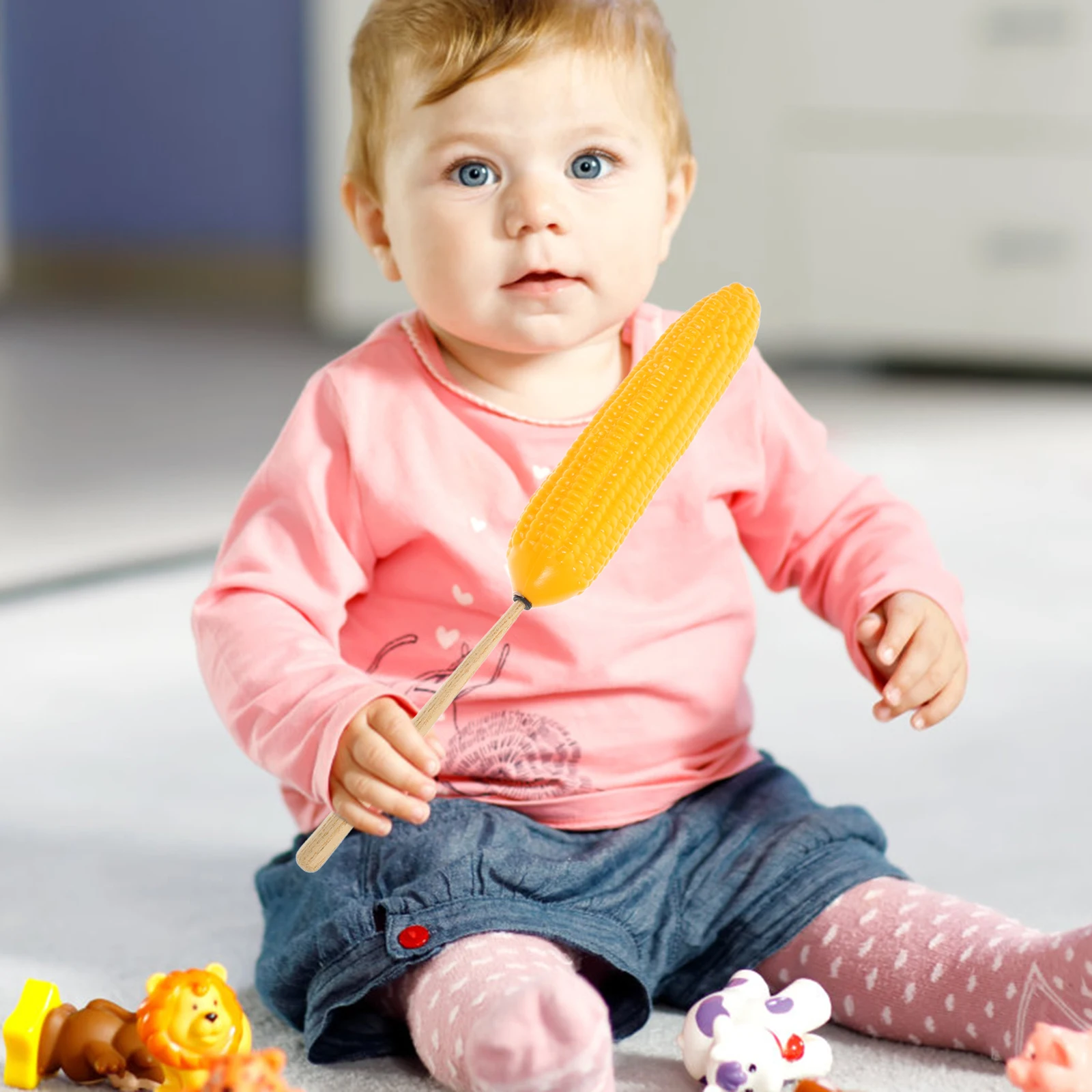 

1 Set Realistic Corn Sand Shaker Musical Instruments For Kids Toddler Shaped Percussion Montessori Early Learning