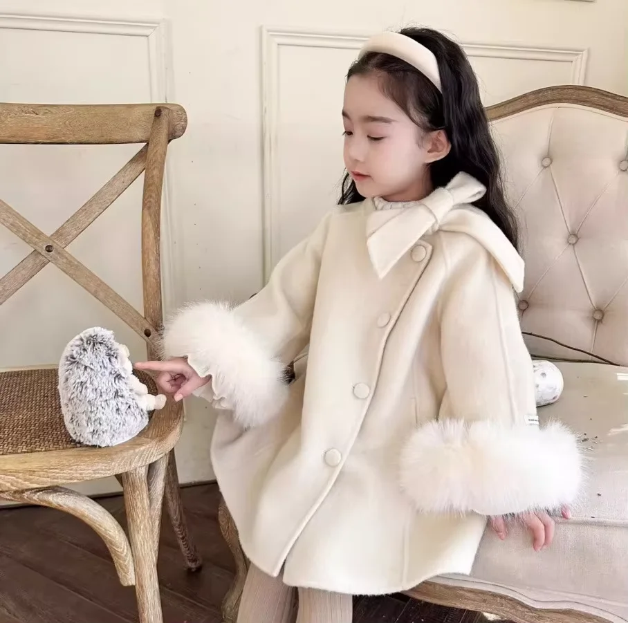 2026 Nieuwe meisjes wollen jas - Winter Clothing Kids recensie en prijs