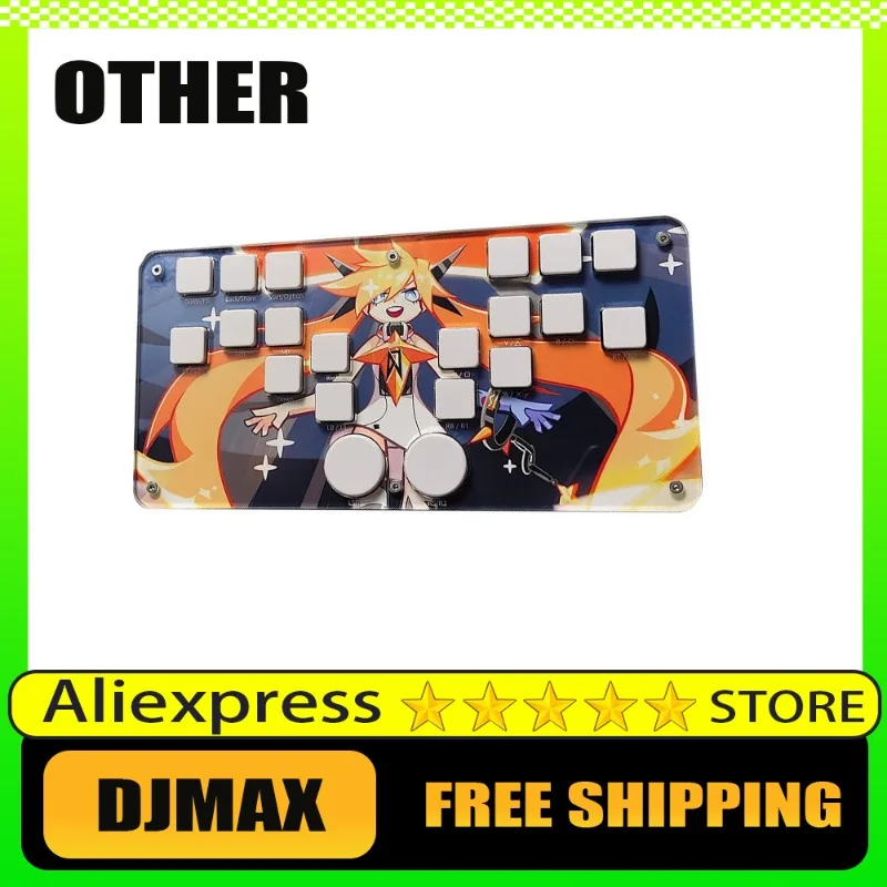 

Игровая клавиатура DJMAX, периферийные устройства для танцев льда и огня, подходит для ПК, компьютерных игр, быстрая маленькая клавиатура, RGB-клавиатура с световым эффектом