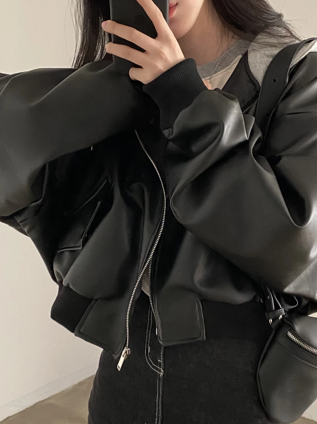 

Женская модная кожаная куртка с капюшоном, длинная застежка-молния, дизайн для поездок на работу, Новое поступление, осень 20л.