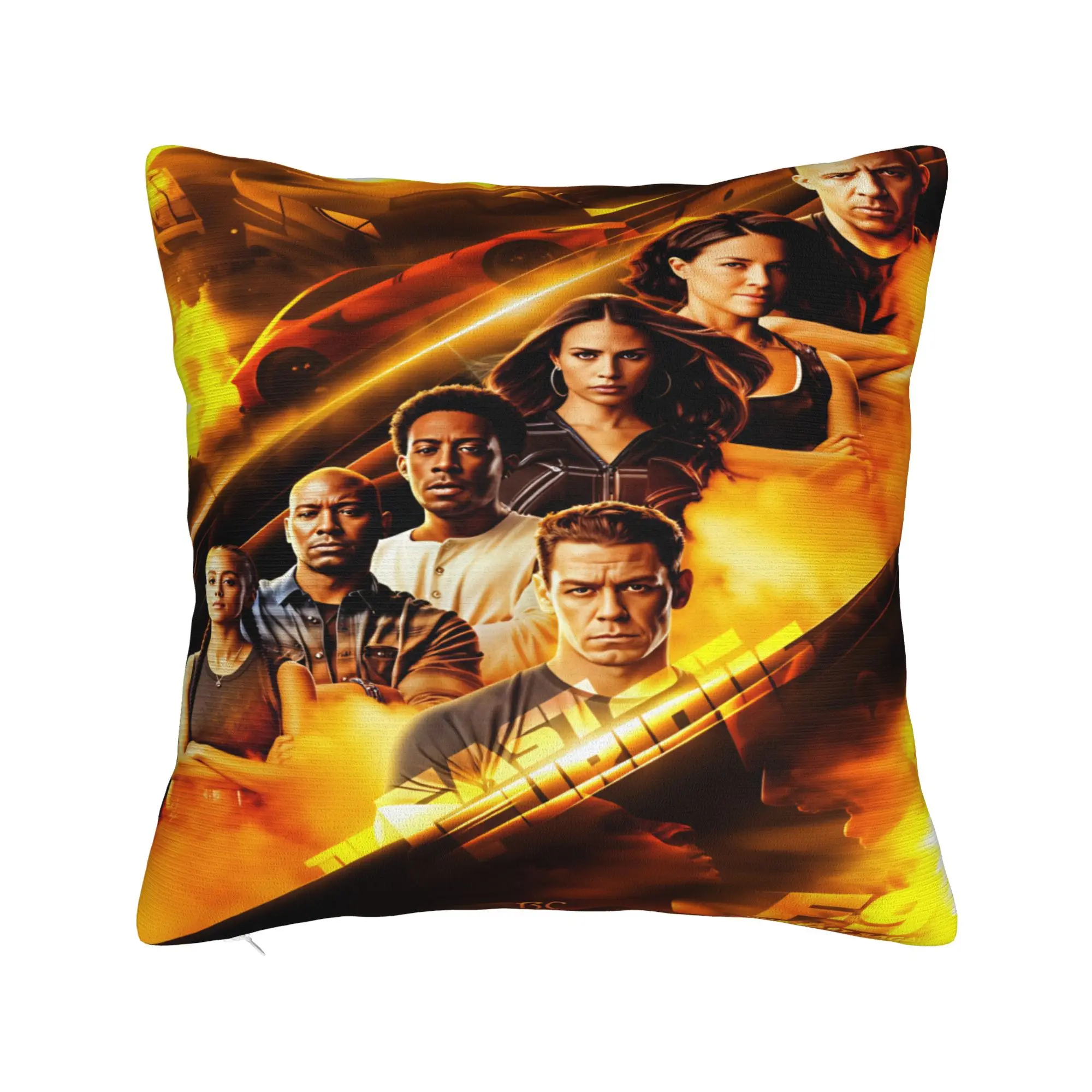 Fast And Furious 3D Print Pillow Case  Comfy Pillow Cover Kawaii Pillowcases For Office Car Home Decor