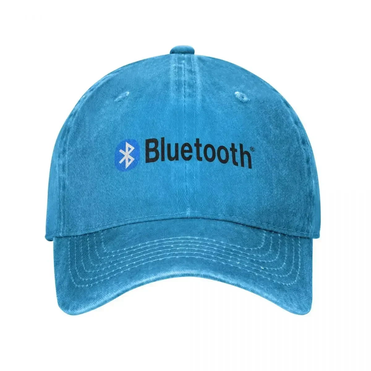 New Bluetooth Logo Icon Men Women Baseball Caps Distressed Denim Hats Cap Vintage Outdoor Activities Adjustable Fit Sun Cap