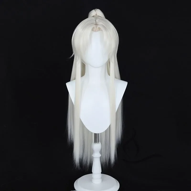 Officials Bless Cosplay Chinese Hanfu Tiger Mouth Clip Youth Men's Cosplay Ancient Style Guy Beauty Sharp Center Split Cos Wig