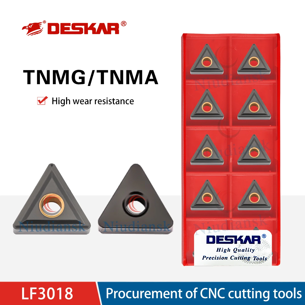 

TNMG160404 TNMG160408 TNMA160412 LF3018 CNC Lathe Triangular Two-Tone Outer Circular Turning Blade Tool For Processing Cast Iron