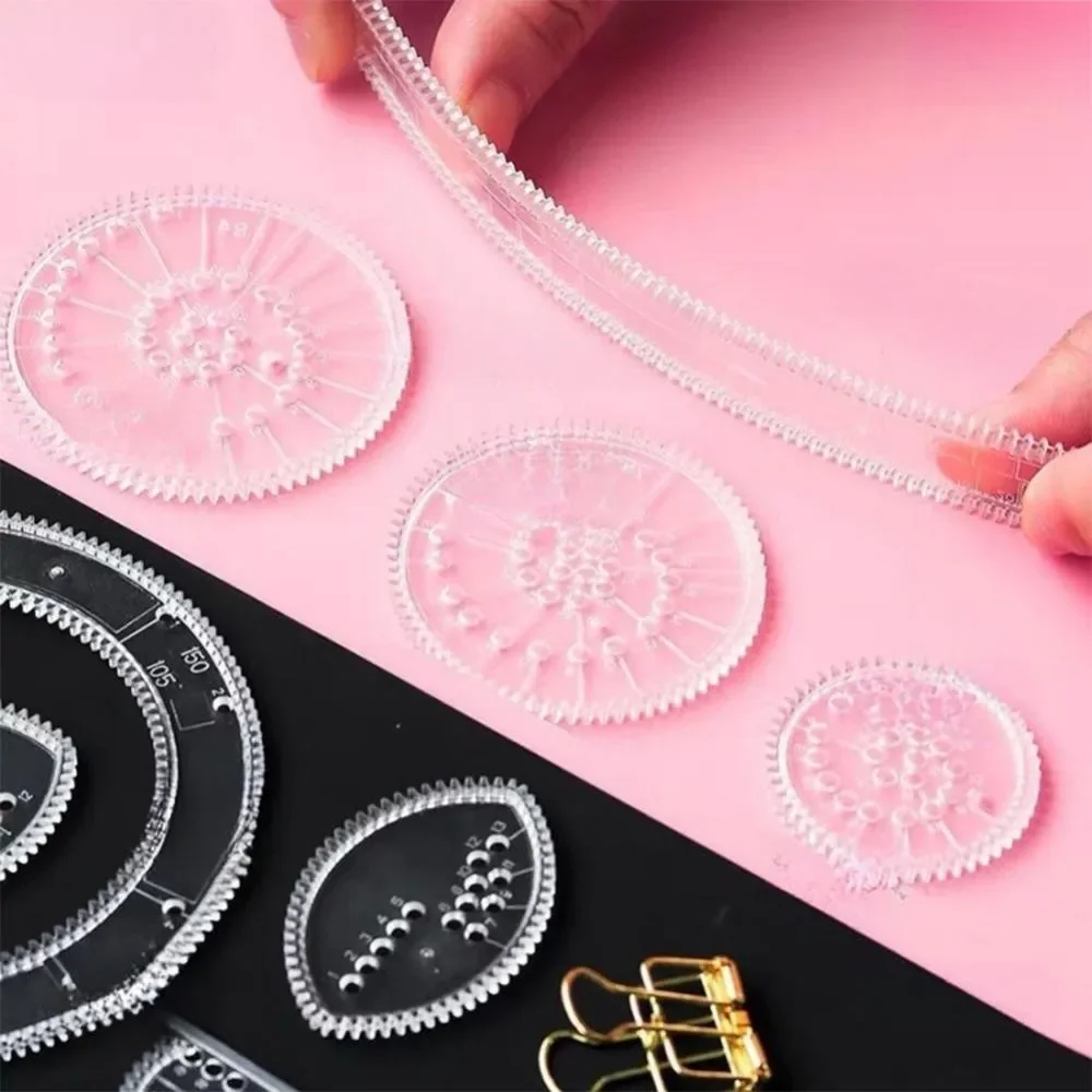 22pcs Spirograph Set Geometric Ruler Learning Painting Mathematical Puzzle Drawing Art Tools Educational Toy