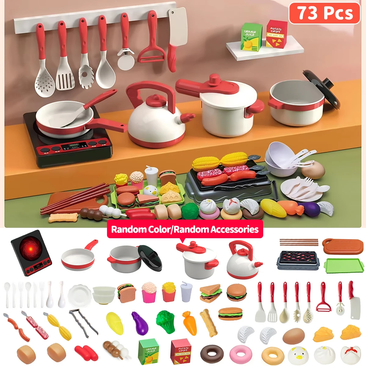 Ensemble de jouets de cuisine pour enfants, ustensiles de cuisine, coupe de Fruits, accessoires de cuisine, jouets de cuisine pour enfants, cadeaux pour filles