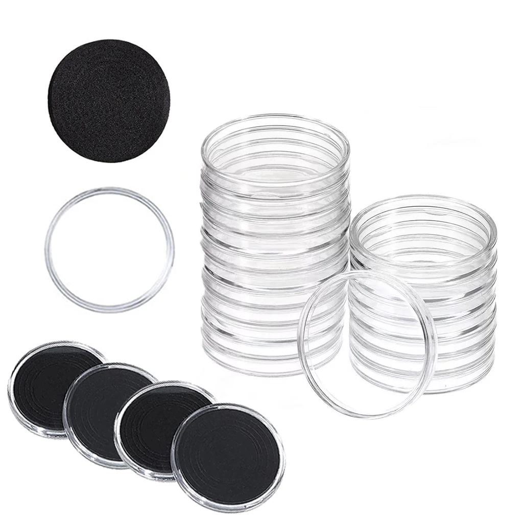 COFFRET DE RANGEMENT pour capsules de monnaie transparent sécurisé 40