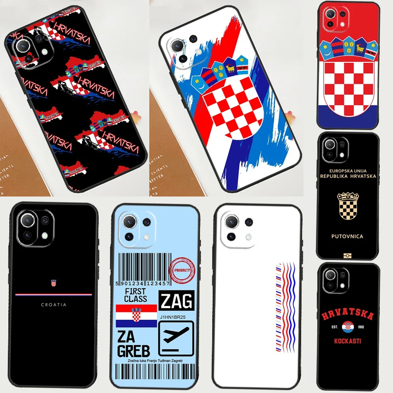 Croatia flag Case For POCO F5 X3 X5 Pro X4 F4 GT C40 M5s F3 Cover For Xiaomi 13 12 Lite 12T 11T Pro 12X