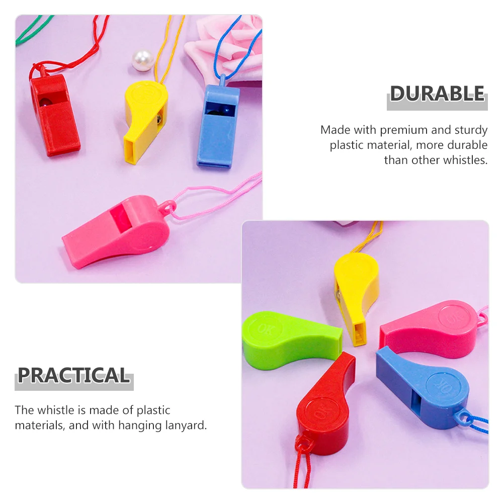 48 Pcs Whistle for Kids Sports Meeting Football Party Favors Training Plastic Goodies Bag Fillers