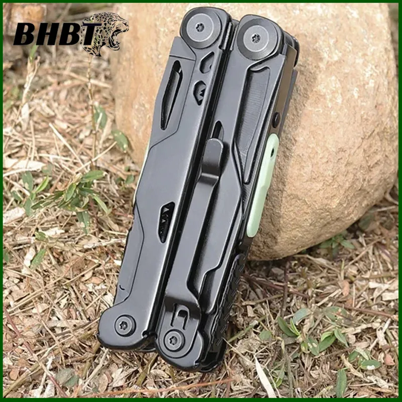 

BHBT Multifunctional Combination Folding Knife Pliers Multi Tools EDC Multitools Outdoor Camping Survival Tools With Clip
