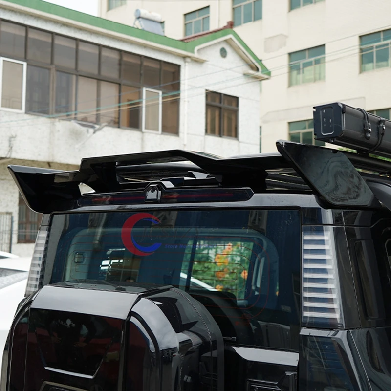 

Car ABS Bright Black Rear Spoiler for JETOUR Traveler T2 Modified Auto Big Tail Wing Roof Fixed Wing Exterior Accessories