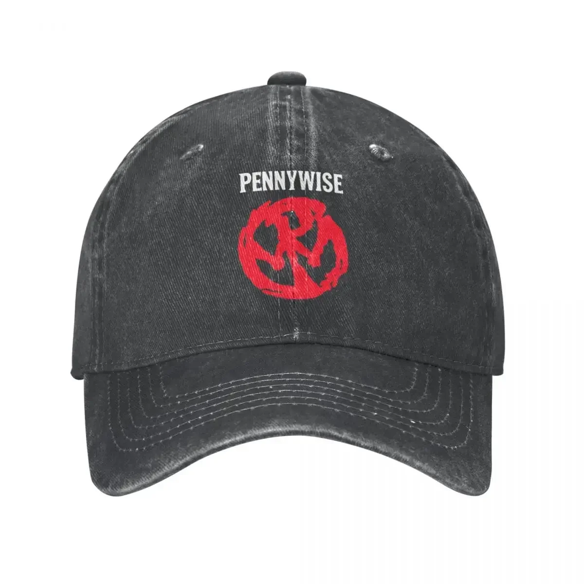 Vintage Pennywise American Punk Rock Band Baseball Cap Distressed Cotton Snapback Hat Hip Hop Outdoor Unstructured Soft Caps