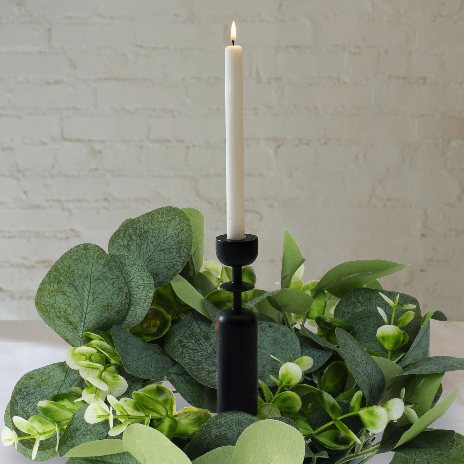 

2Pcs Artificial Eucalyptus Mini Wreath Decor Dinner Table Decorative Rings Party Home Decoration