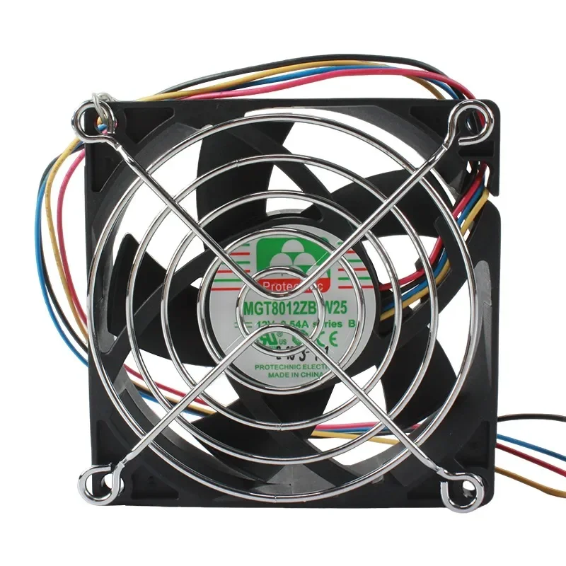 Yongli MGT8012ZB-W25 PWM Speed Control Fan for DC 12V 80x25mm High-Speed Power Supply Cooling Fan view 5