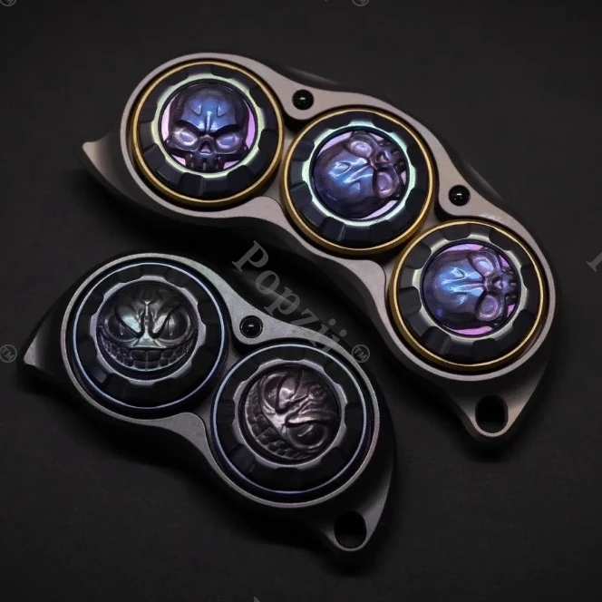 TKEDC Mini Pea Pod Mechanical Push Slider Rotation Fidget Sliders Fidgeting toys Office Stress Relief Gadgets Anxiety Toys