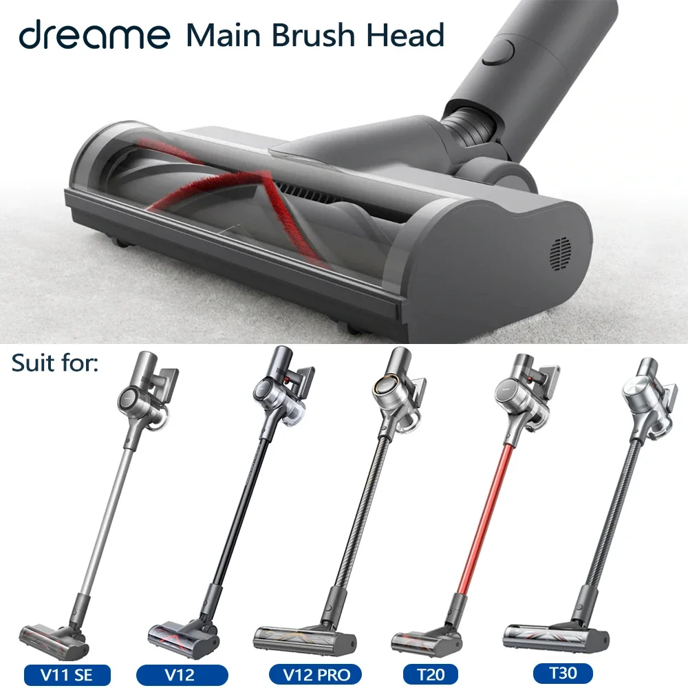 

Dreame Main Brush Head V-shape brush for Dreame V11 SE/V12/V12 Pro/V16//T20/T30 Vacuum Cleaner 1.2cm Brush with mop