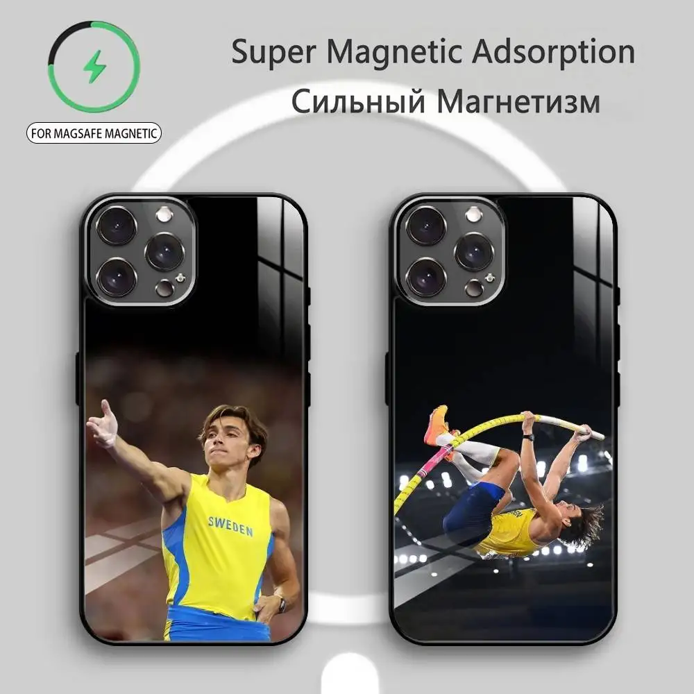 

Pole Vault Star A-Armand Duplantis Phone Case For iPhone17,16,15,14,13,12,11 Plus,Pro Max Magnetic For Magsafe Wireless Charging