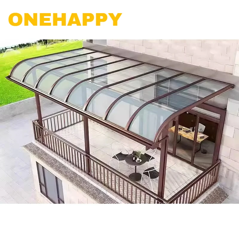 

Stylish aluminum sunshades with UV protection provide elegant shelter for roof terraces, courtyards, lawns, outdoor cafes