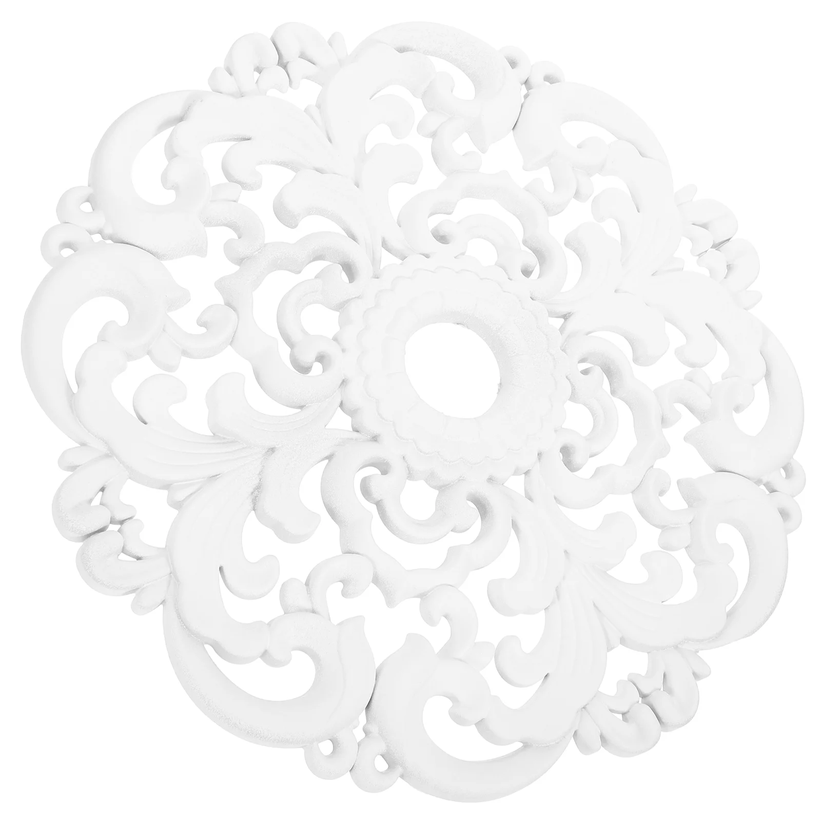 Imitation Gypsum Suspended Ceiling Decorate Medallion Decorative Medallions Vintage Plaster for Solid Fan Small Simple Round