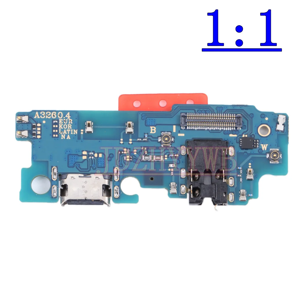 USB Charging Port Board For Samsung A32 5G A326B/N/U Earpiece Loudspeaker Volume On Cable Signal Fingerprint Sensor Flex Cable